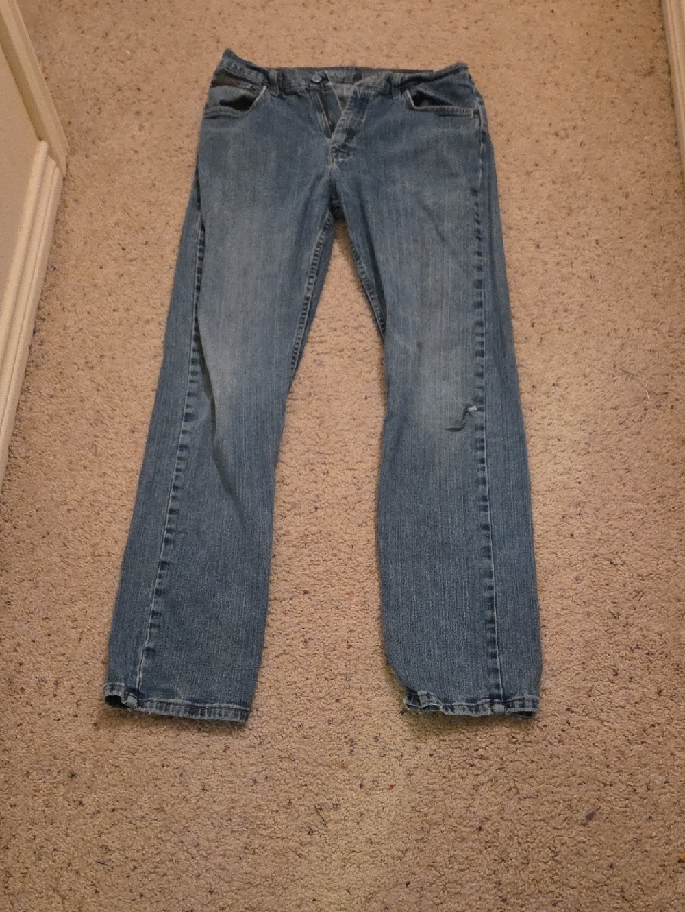 Wrangler Light Blue Straight-Leg Men's Jeans